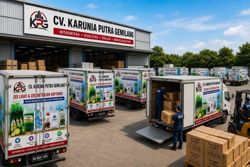 Gudang dan armada CV. Karunia Putra Gemilang