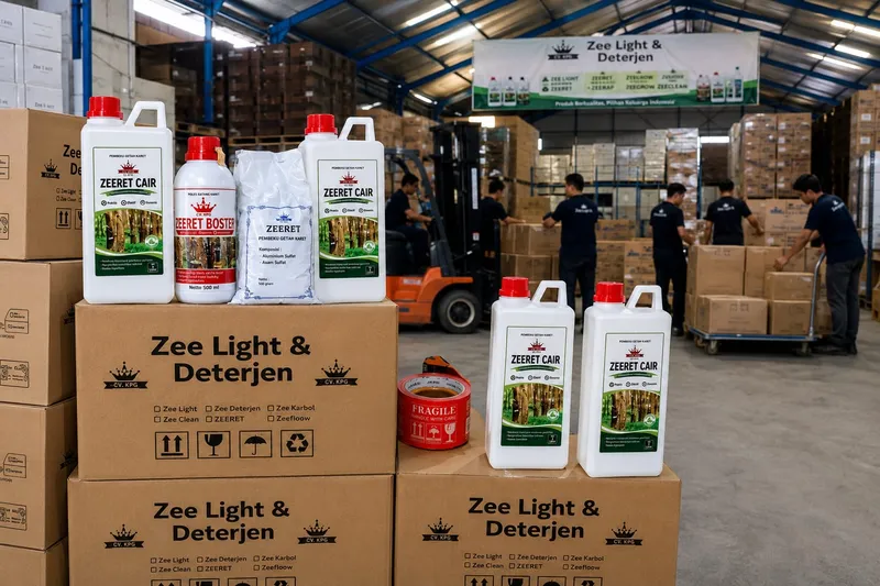 Gudang dan lineup produk ZEE & ZEERET siap kirim