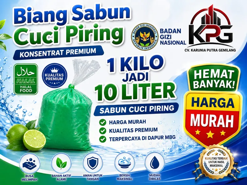 Biang Sabun Cuci Piring Konsentrat (1 Kg jadi 10 Liter)