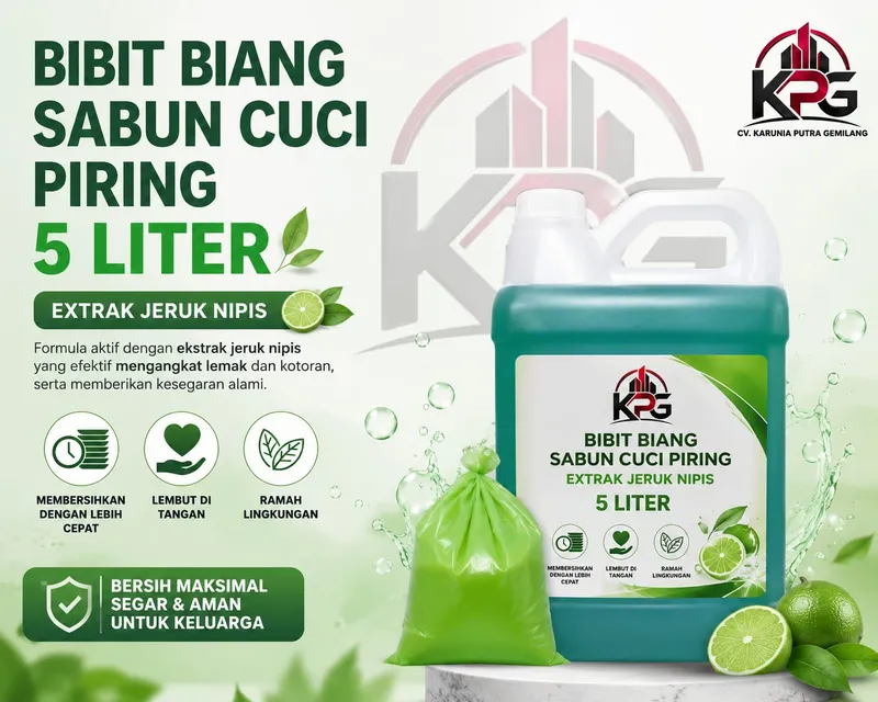 Bibit Biang Sabun Cuci Piring 5 Liter Extrak Jeruk Nipis