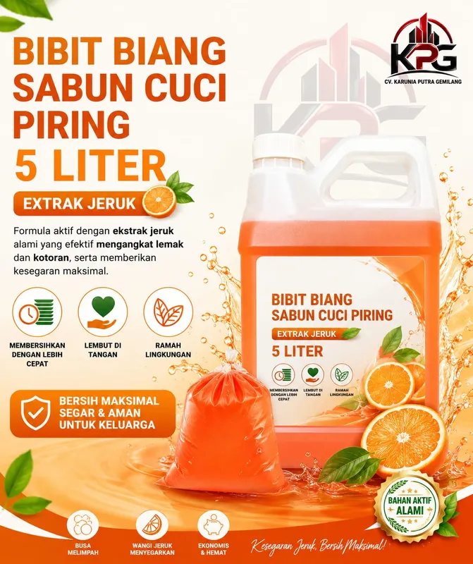 Bibit Biang Sabun Cuci Piring 5 Liter Extrak Jeruk