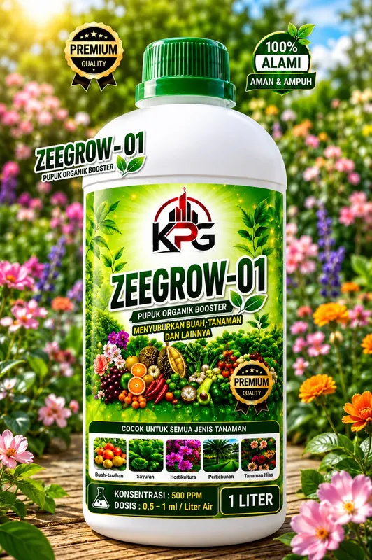 ZEEGROW-01 - Pupuk organik booster — menyuburkan buah, tanaman, dan lainnya