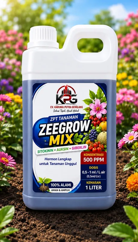 ZEEGROW MIX - ZPT hormon lengkap (Sitokinin, Auksin, Giberlin) untuk tanaman unggul